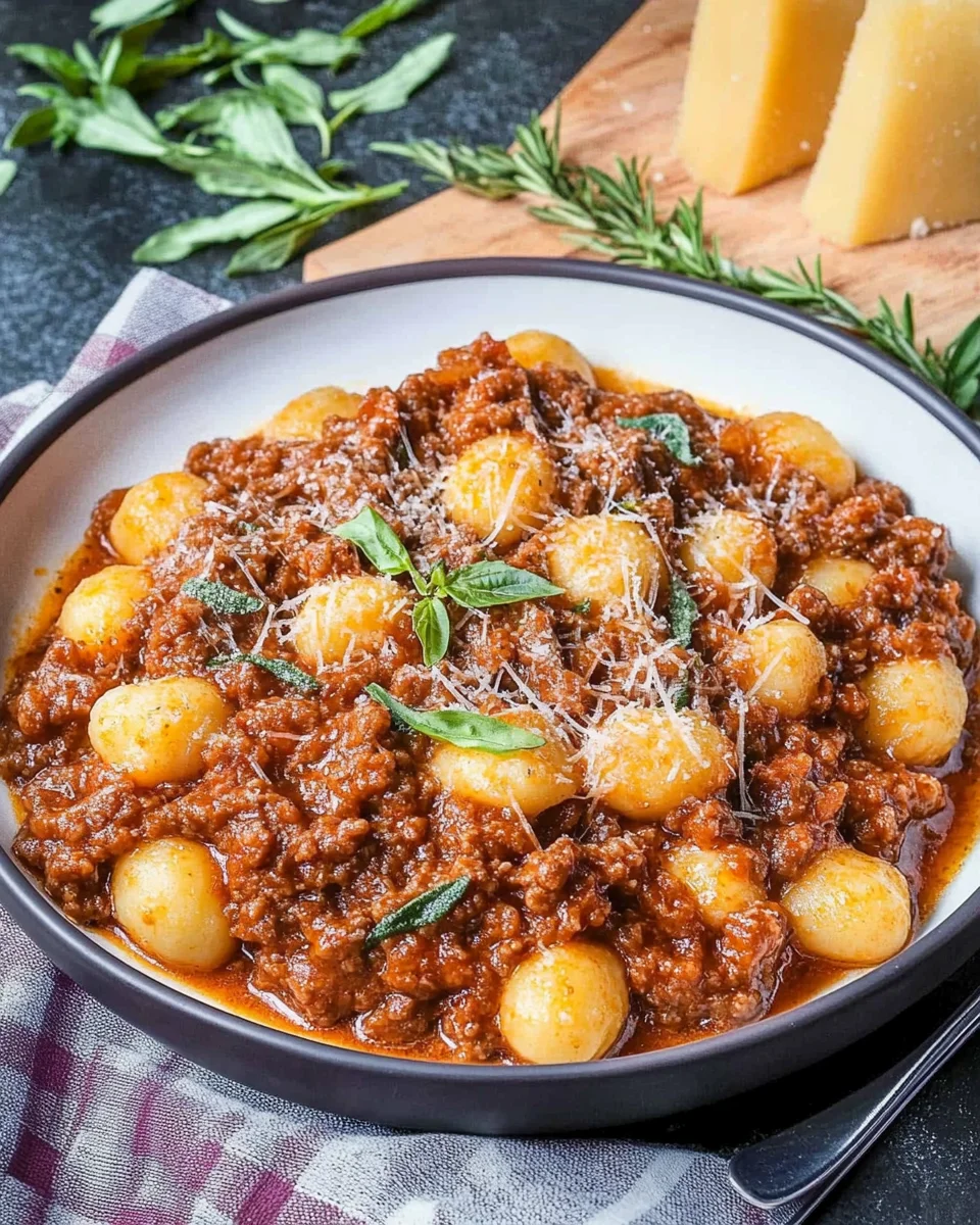 Gnocchi Bolognese