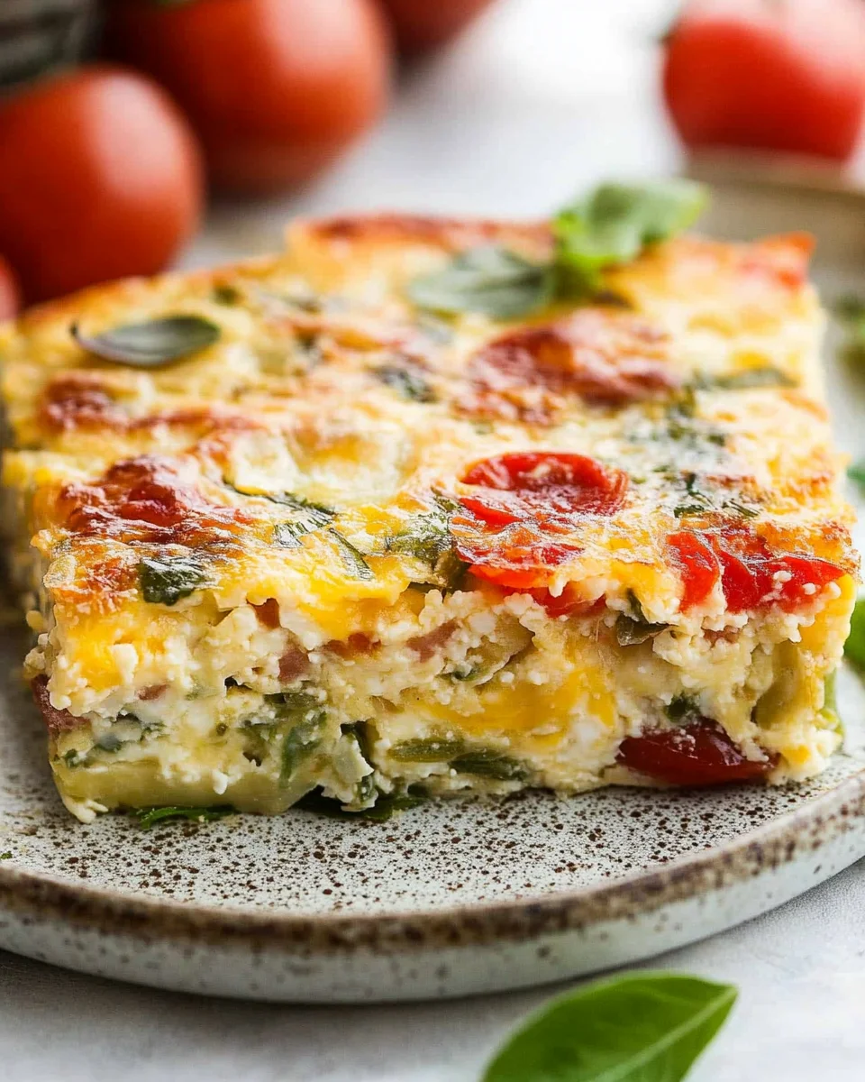 Healthy Cottage Cheese Egg Bake