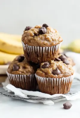 Healthy Peanut Butter Banana Muffins