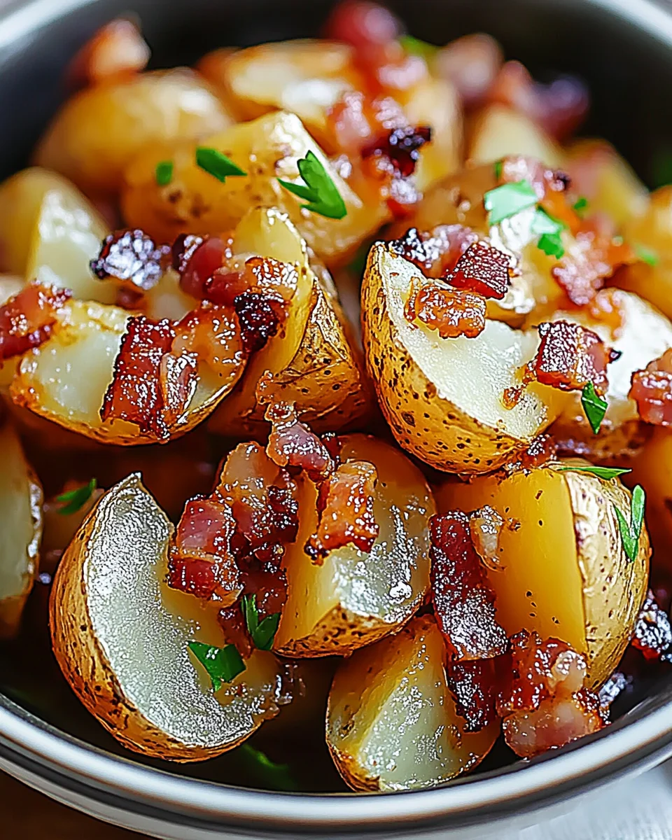Honey Bacon Roasted Potatoes