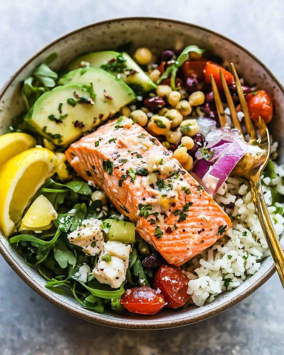 Mediterranean Salmon Bowl