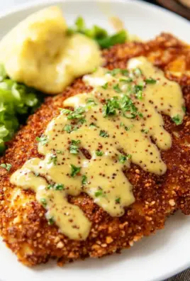 Pretzel Crusted Chicken with Honey Mustard Sauce