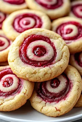 Raspberry Swirl Cookies