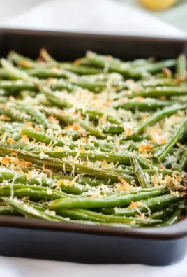 Roasted Parmesan Green Beans