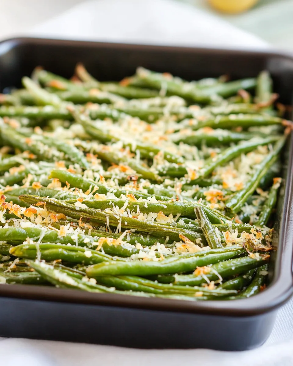 Roasted Parmesan Green Beans