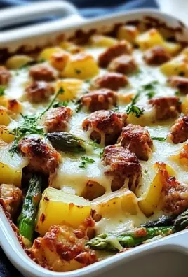 Sausage and Potato Casserole with Spring Veggies