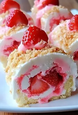 Strawberry Shortcake Cheesecake Rolls