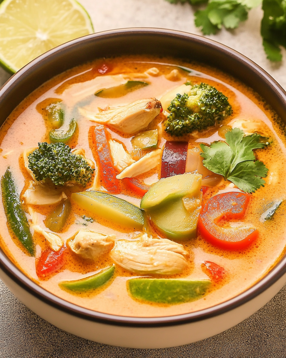 Thai Coconut Curry Chicken Soup - Simple Whisk Thai Coconut Curry ...