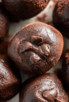 3-Ingredient No Bake Brownie Bites