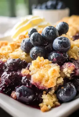 4 Ingredient Blueberry Cobbler