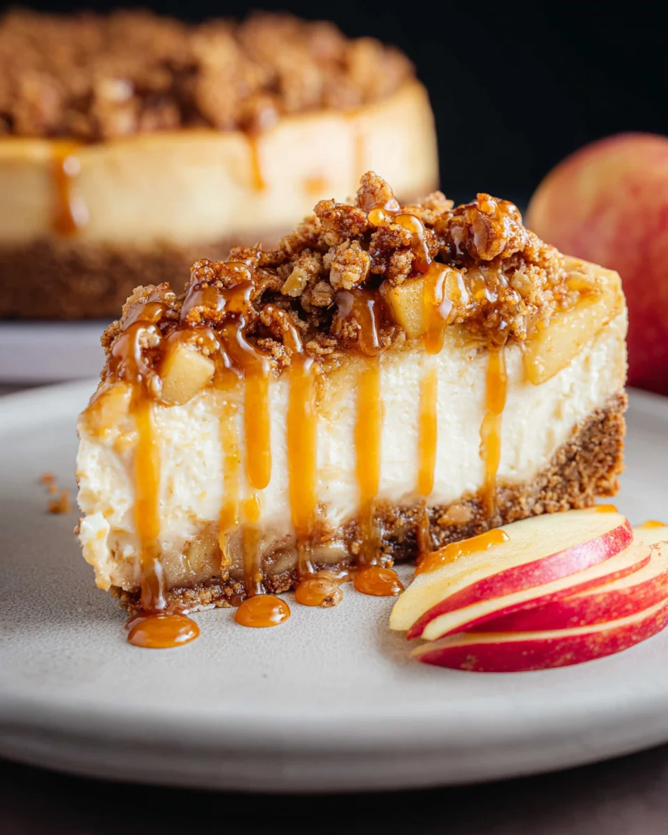 Apple Crisp Cheesecake 36 Apple Crisp Cheesecake