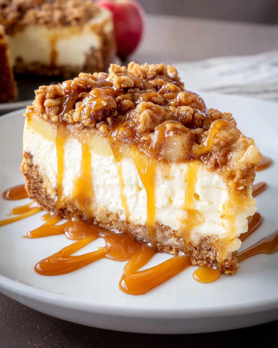 Apple Crisp Cheesecake 33 Apple