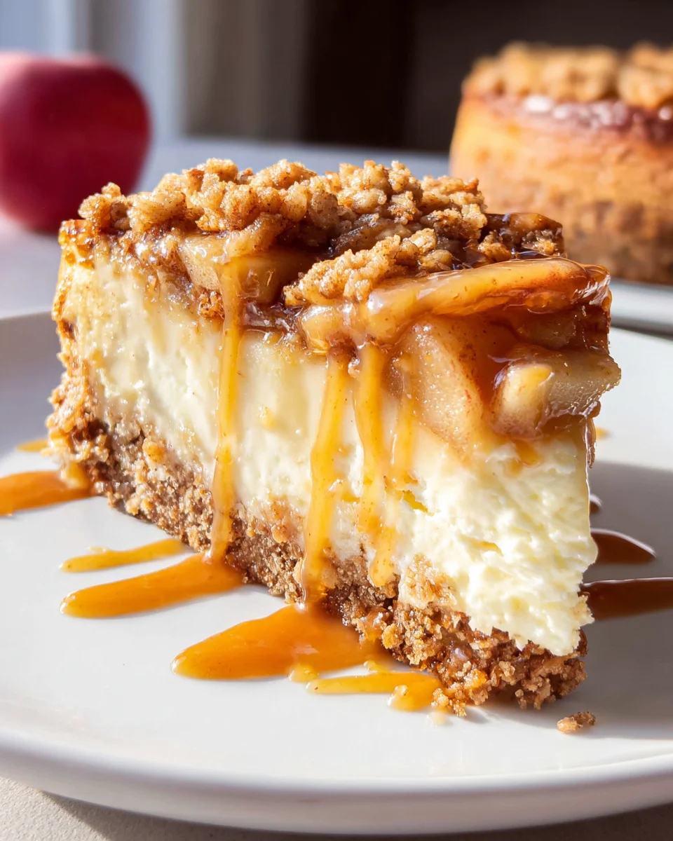 Apple Crisp Cheesecake 34 Apple