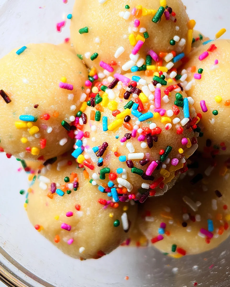 Applesauce Birthday Cake Protein Balls 17 Applesauce Birthday Cake Protein Balls