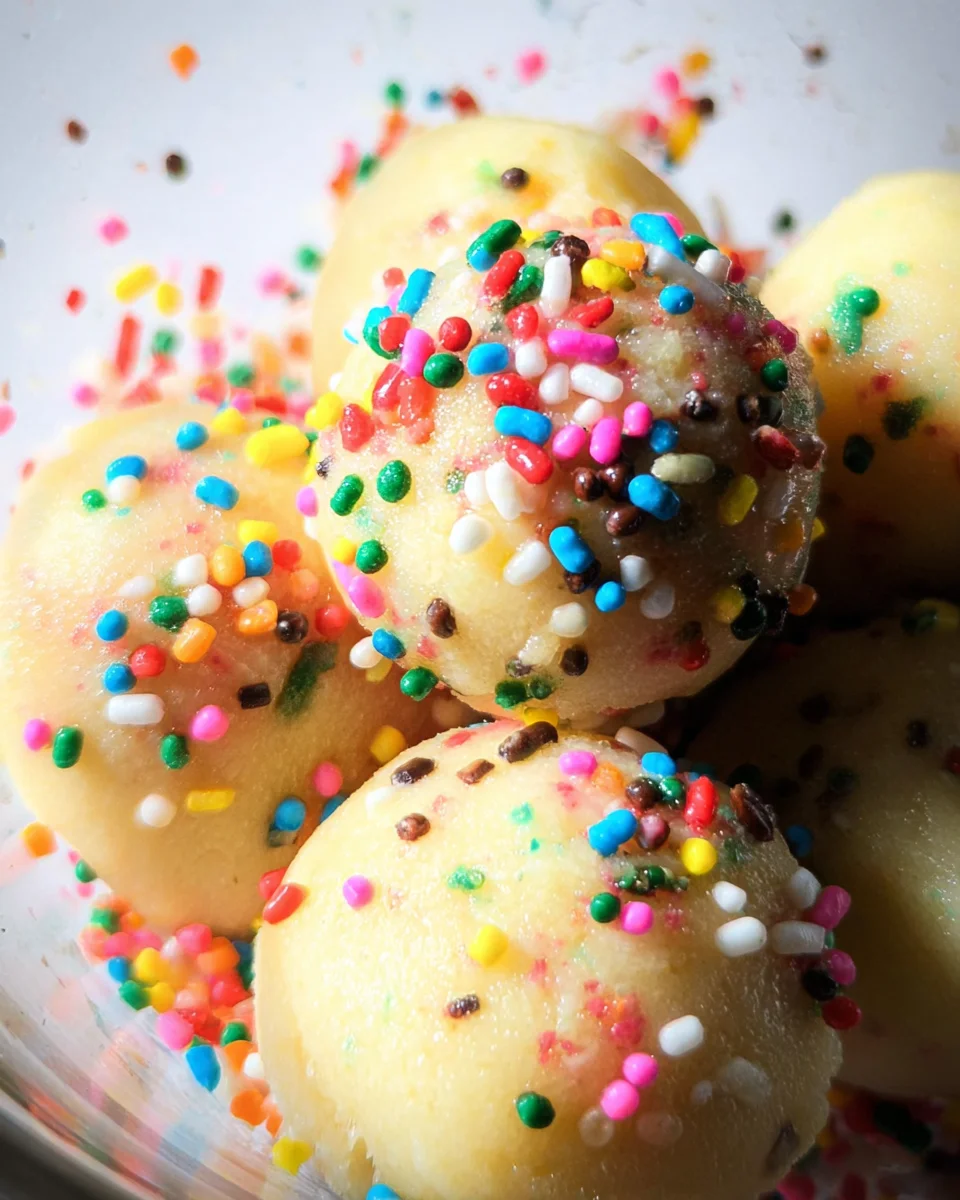 Applesauce Birthday Cake Protein Balls 14 Applesauce