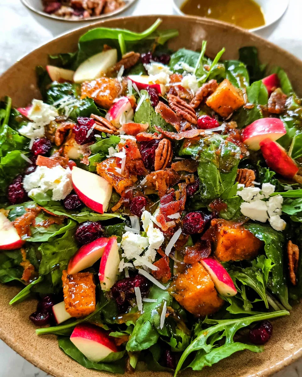 Autumn Salad with Apple Cider Vinaigrette