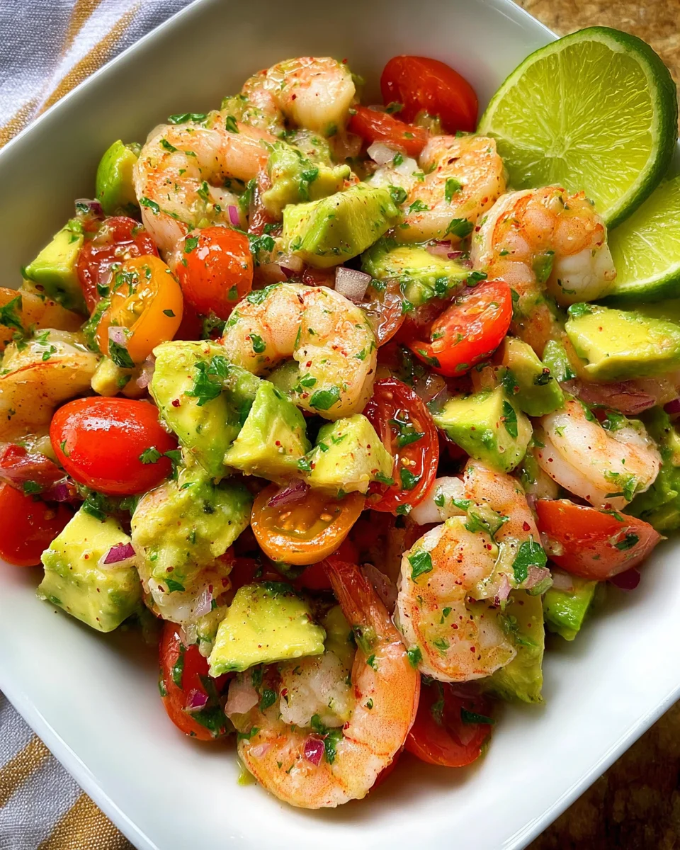 Avocado Salsa Shrimp Salad