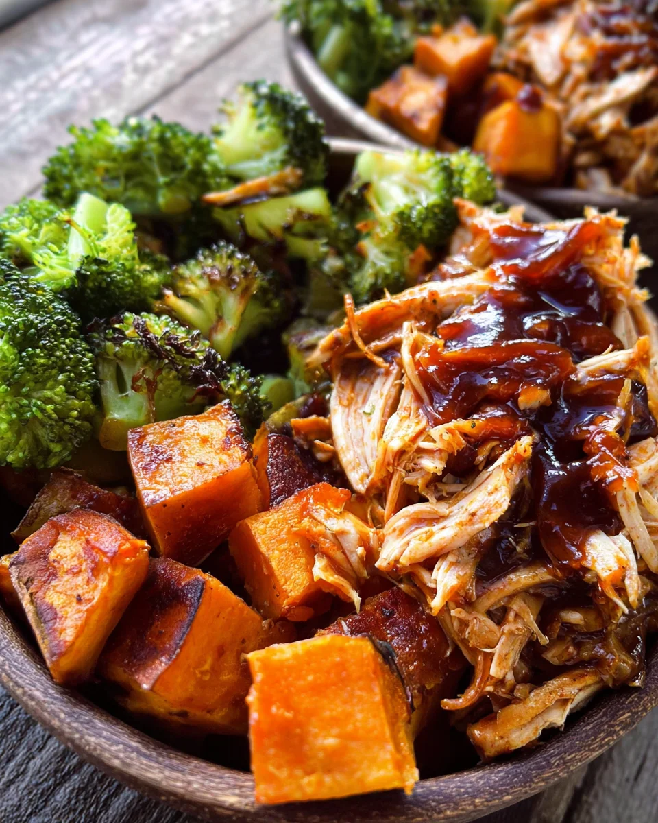 BBQ Chicken & Roasted Sweet Potato Bowls 18 BBQ