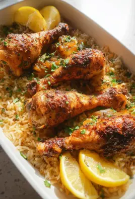 Baked Chicken Legs and Rice