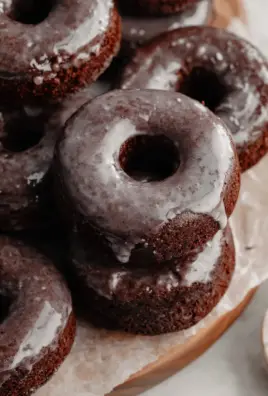 Baked Chocolate Cake Doughnuts