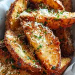Baked Garlic Parmesan Potato Wedges