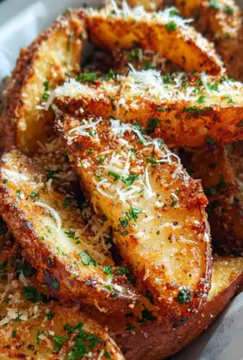 Baked Garlic Parmesan Potato Wedges