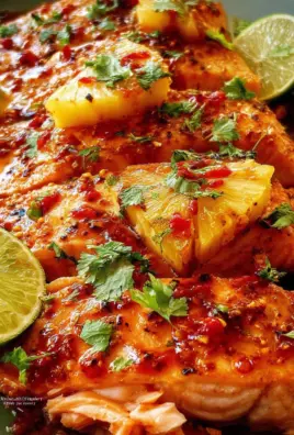 Baked Pineapple Salmon