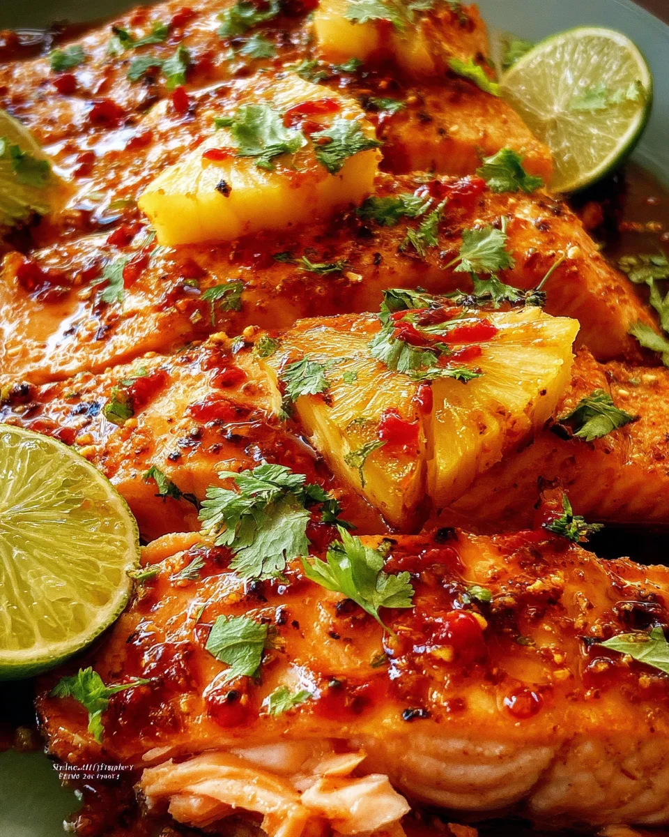 Baked Pineapple Salmon