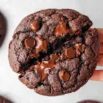 Bakery Style Double Chocolate Chip Cookies