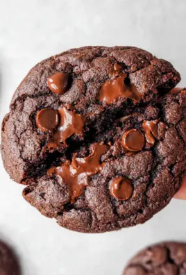 Bakery Style Double Chocolate Chip Cookies