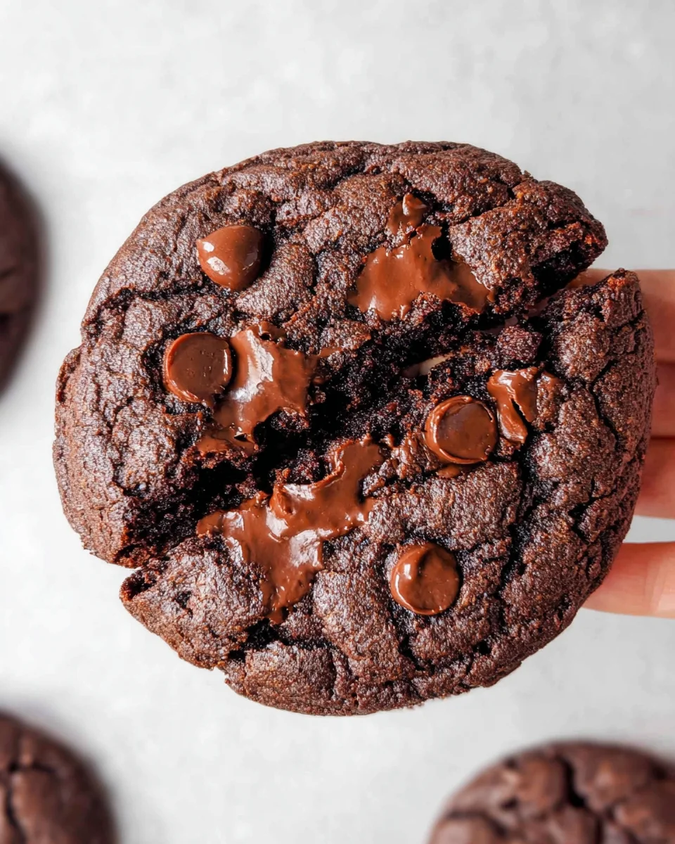 Bakery Style Double Chocolate Chip Cookies