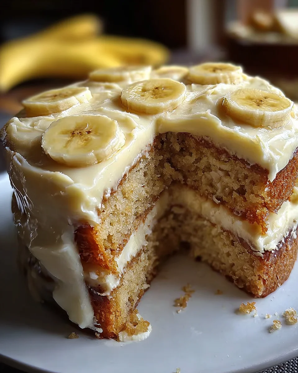 Banana Cake with Cream Cheese Frosting 20 Banana