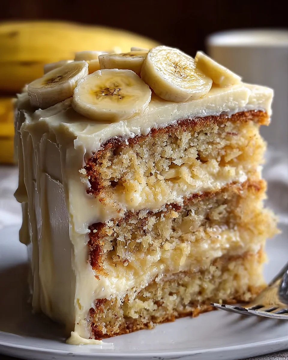 Banana Cake with Cream Cheese Frosting 21 Banana
