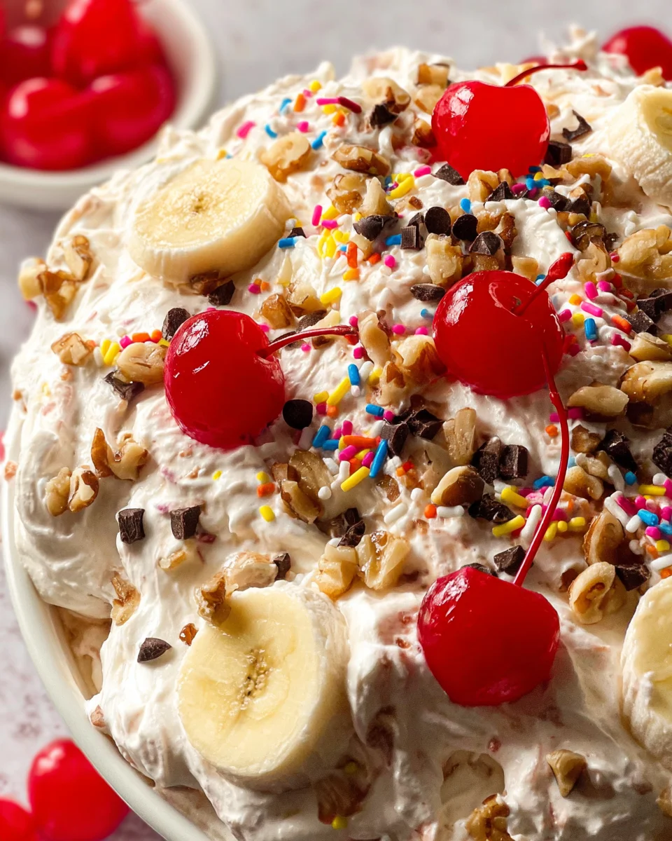 Banana Split Fluff Salad 19 Banana