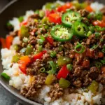 Beef and Pepper Rice Bowl