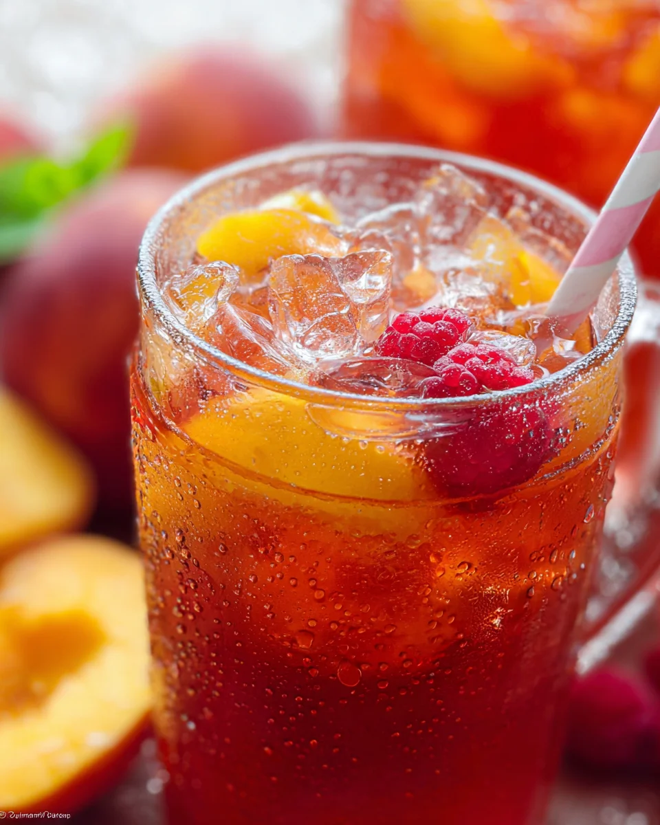 Bellini Peach Raspberry Iced Tea 19 Bellini Peach Raspberry Iced Tea