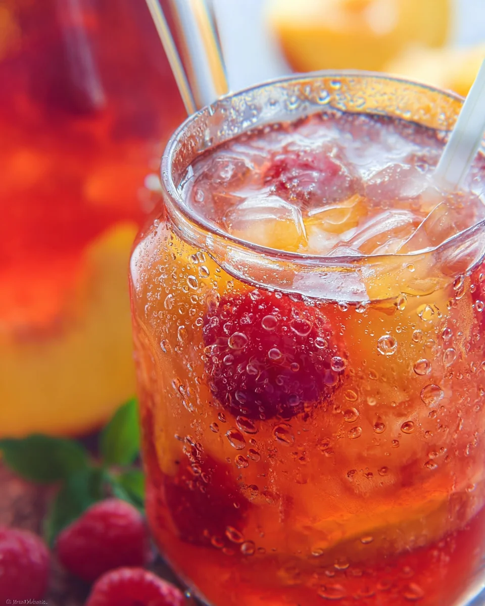 Bellini Peach Raspberry Iced Tea 17 Bellini