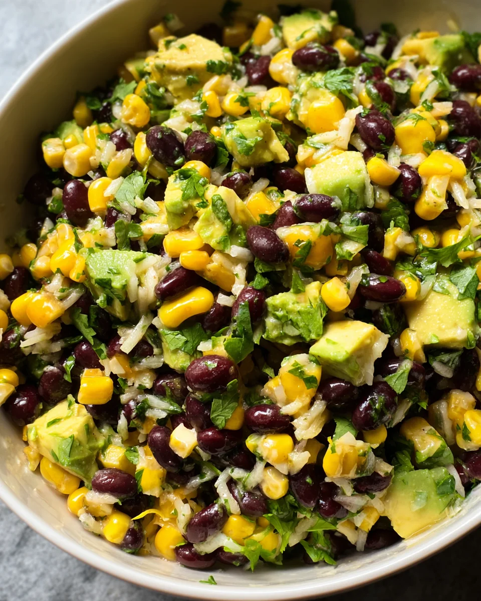 Black Bean Corn Avocado Salad 25 Black Bean Corn Avocado Salad