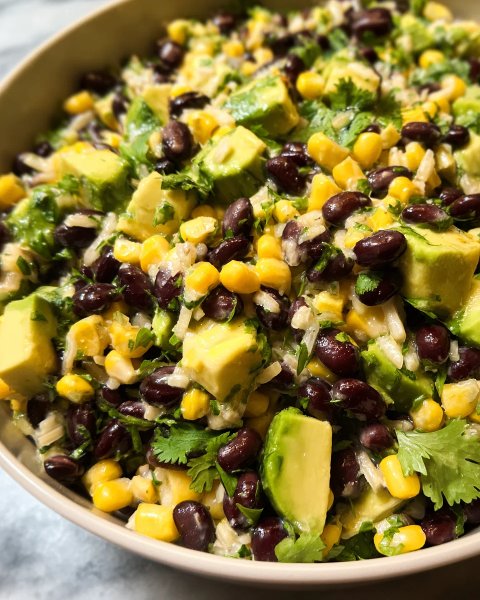Black Bean Corn Avocado Salad 23 Black