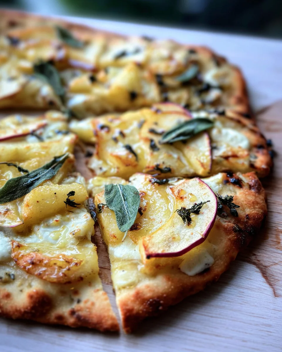 Brie and Apple Flatbread