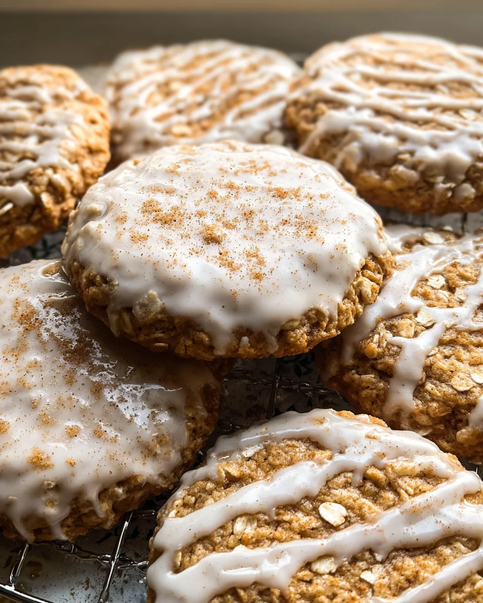 Brown Butter Iced Oatmeal Cookies Recipe