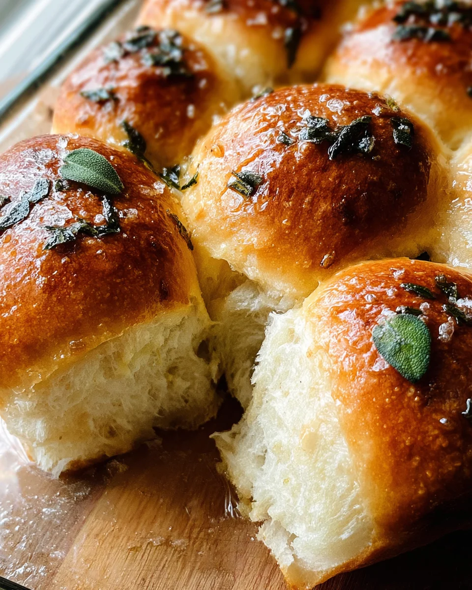 Brown Butter Sage Dinner Rolls 21 Brown