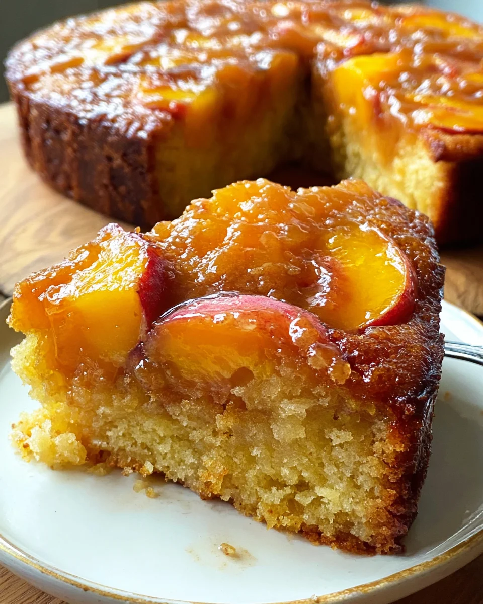 Brown Sugar Peach Cake
