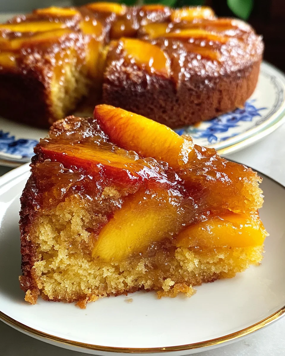 Brown Sugar Peach Cake 18 Brown
