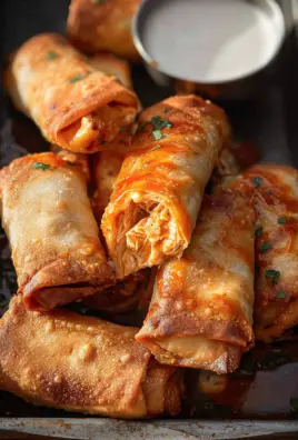 Buffalo Chicken Egg Rolls