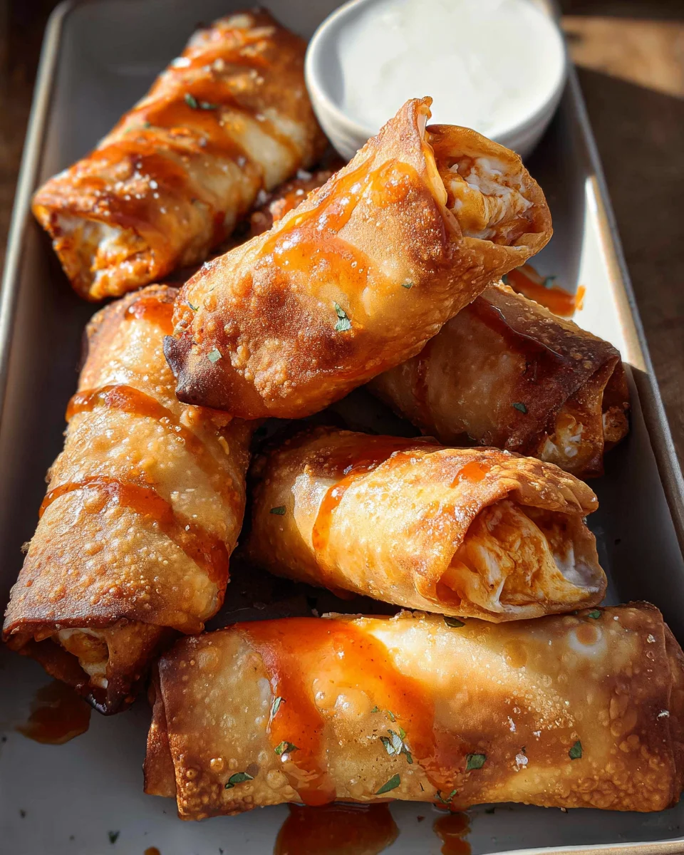 Buffalo Chicken Egg Rolls 17 Buffalo