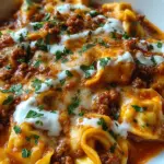 Cheesy Beef Enchilada Tortellini