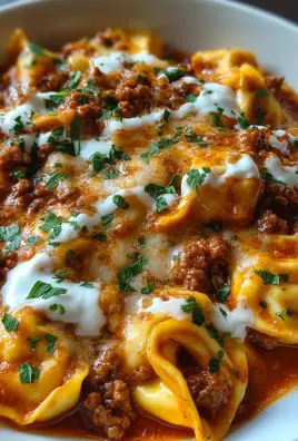 Cheesy Beef Enchilada Tortellini