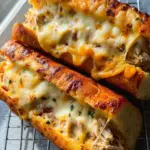Cheesy Chicken Garlic Bread Sandwich