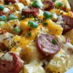 Cheesy Ranch Potatoes and Smoked Sausage